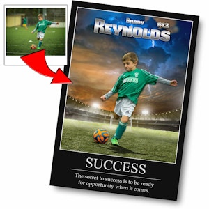 "Smashing Through" Custom Soccer Wall Art