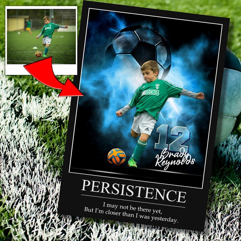 Custom motivational sports poster 