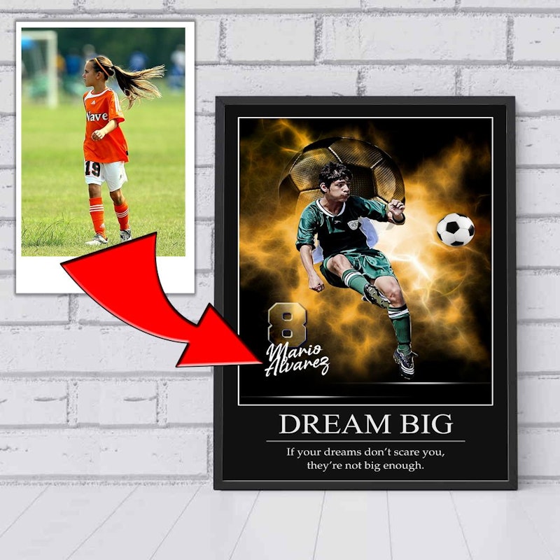 Custom motivational sports poster 