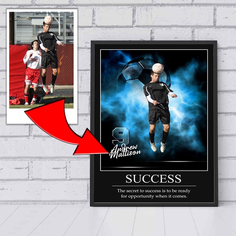 Custom motivational sports poster 