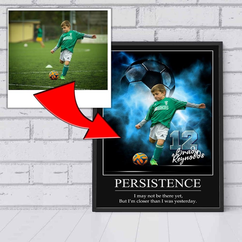 Custom motivational sports poster 