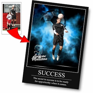 "Electric Moment" Custom Soccer Wall Art