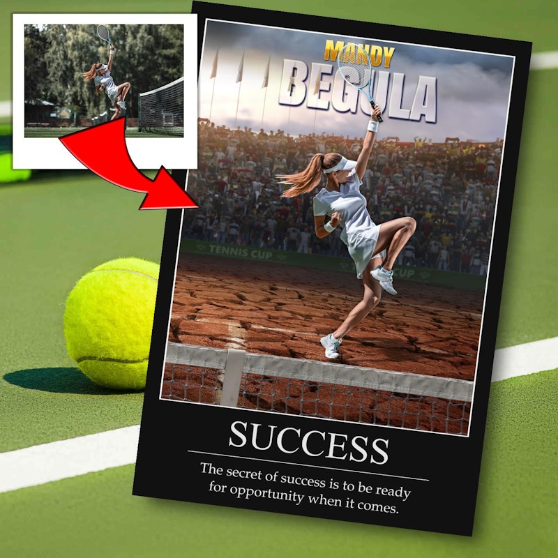 Custom motivational sports poster 