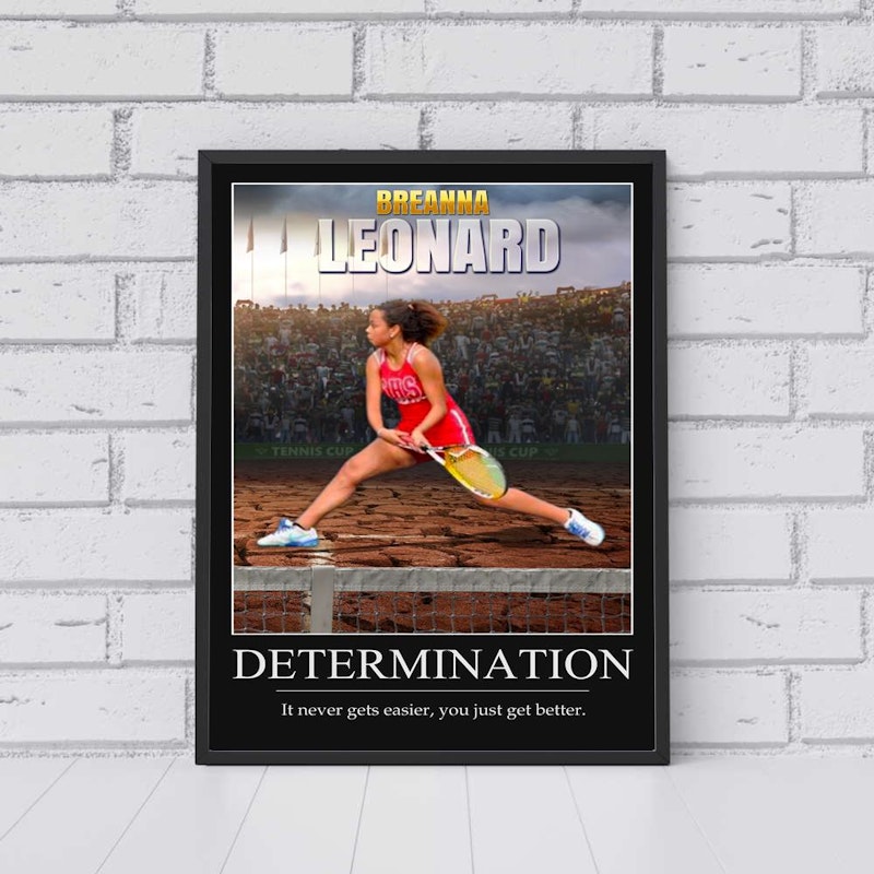 Custom motivational sports poster 