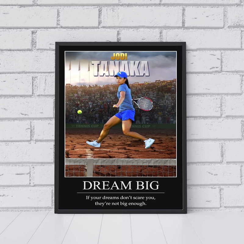 Custom motivational sports poster 