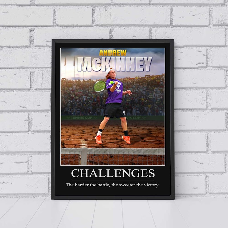 Custom motivational sports poster 