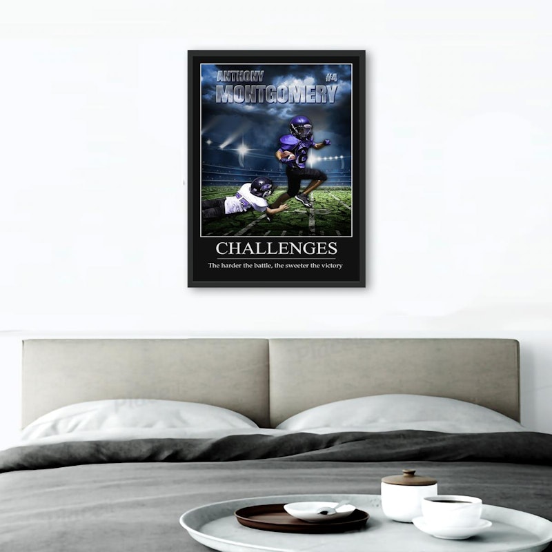 Custom motivational sports poster 