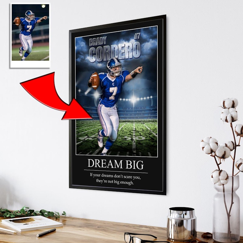 Custom motivational sports poster 