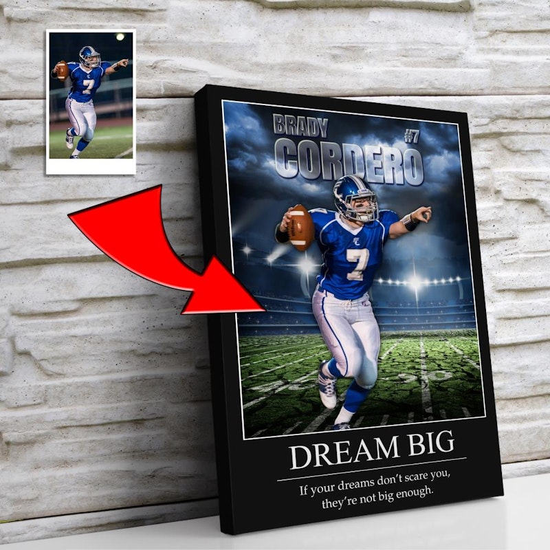 Custom motivational sports poster 