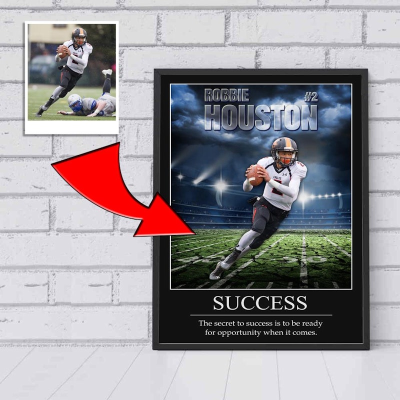 Custom motivational sports poster 