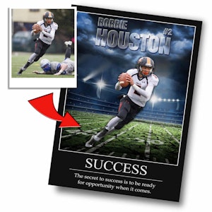 "Bright Lights" Custom Football Wall Art