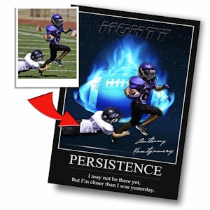 "Among The Stars" Custom Football Wall Art