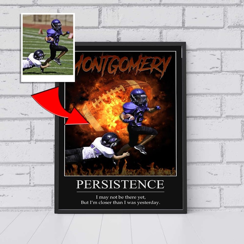 Custom motivational sports poster 