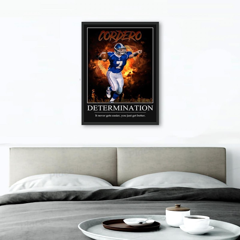 Custom motivational sports poster 