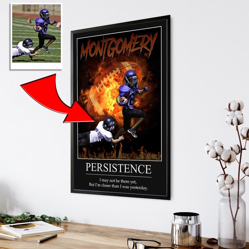Custom motivational sports poster 