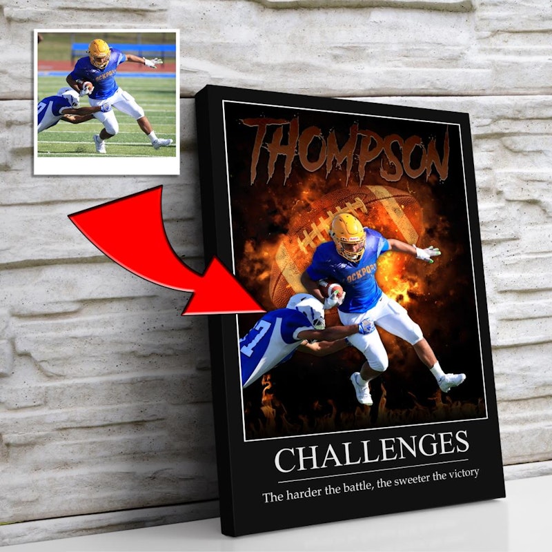 Custom motivational sports poster 