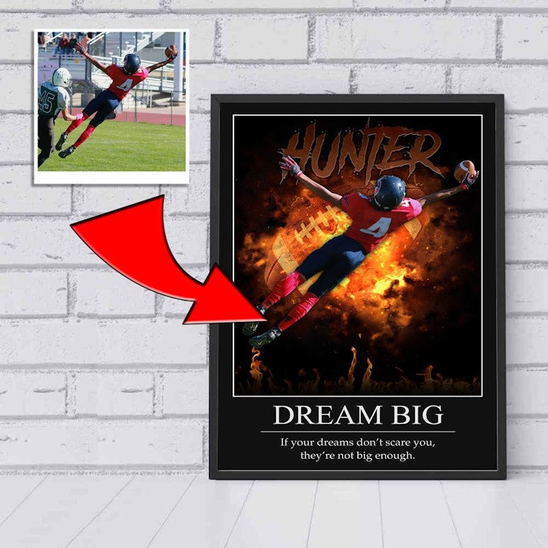 Custom motivational sports poster 