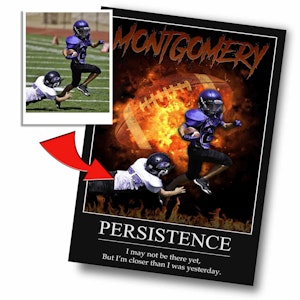 "Inferno" Custom Football Wall Art