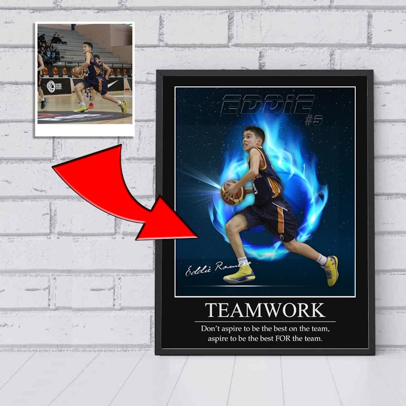 Custom motivational sports poster