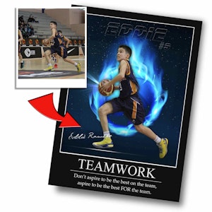 "Among The Stars" Custom Basketball Wall Art