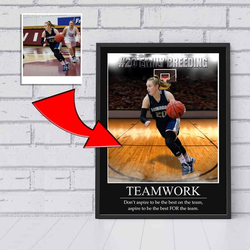 Custom motivational sports poster 