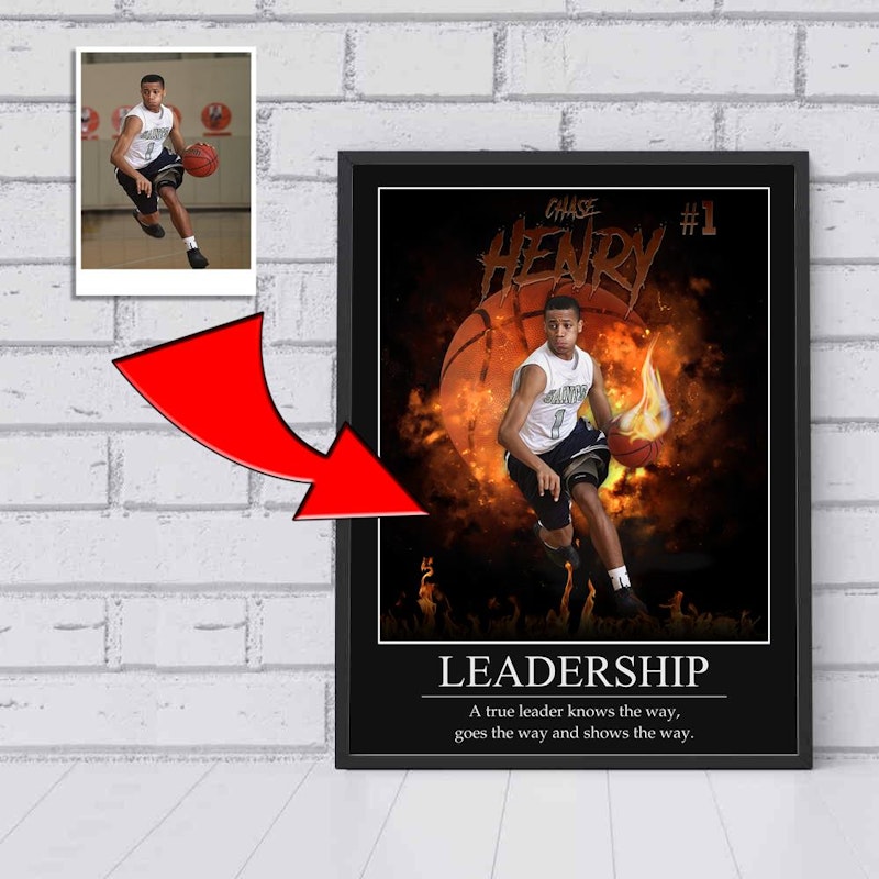 Custom motivational sports poster 