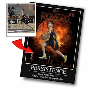 "On Fire" Custom Basketball Wall Art