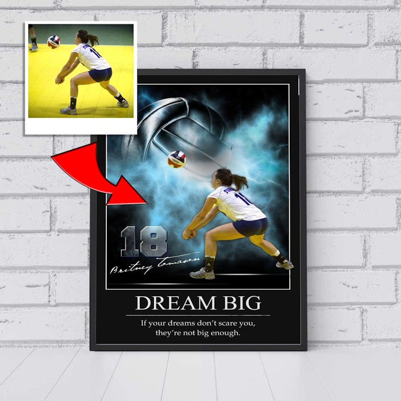 Custom motivational sports poster 