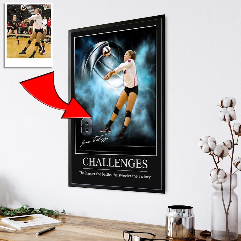 Custom motivational sports poster 