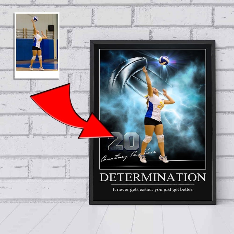 Custom motivational sports poster 