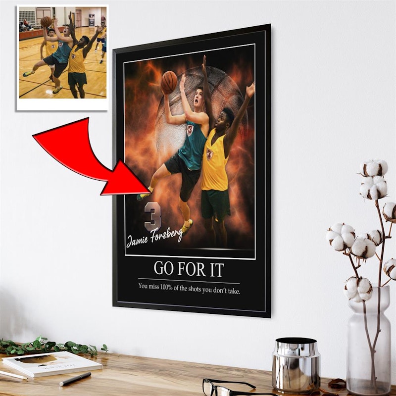 Custom motivational sports poster 