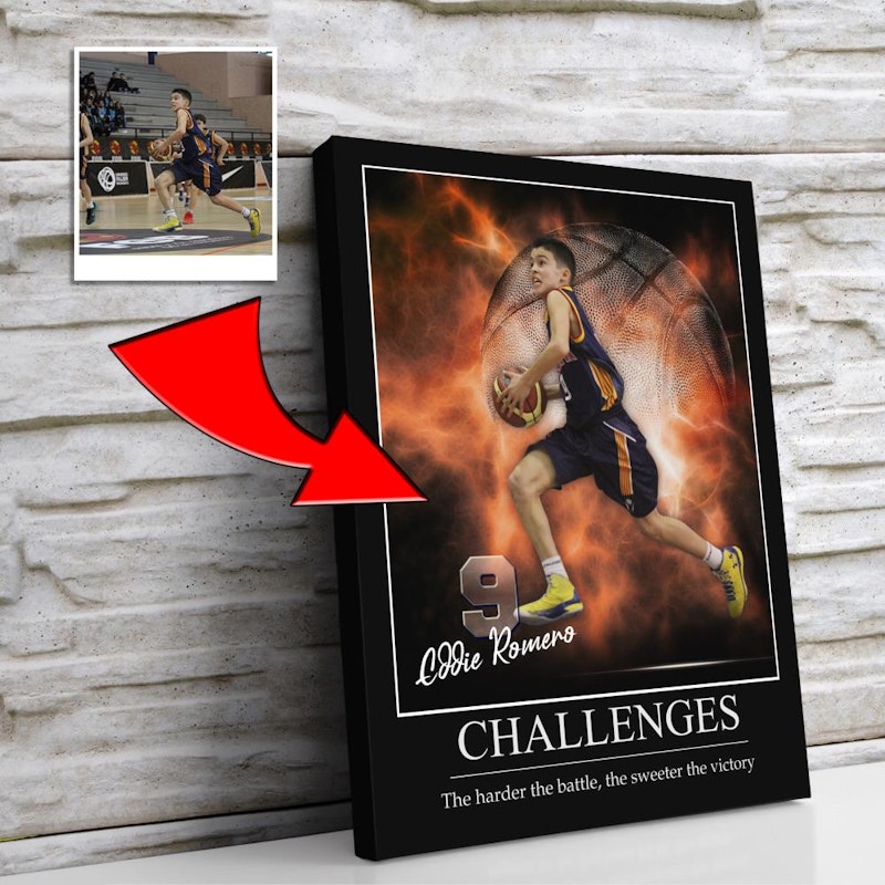 Custom motivational sports poster 