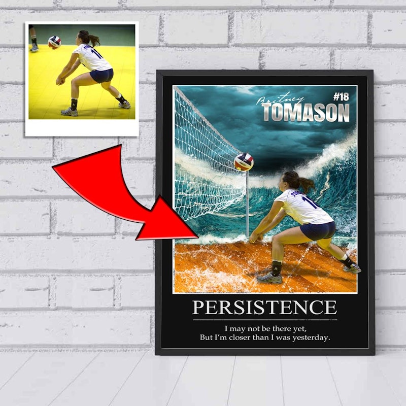 Custom motivational sports poster