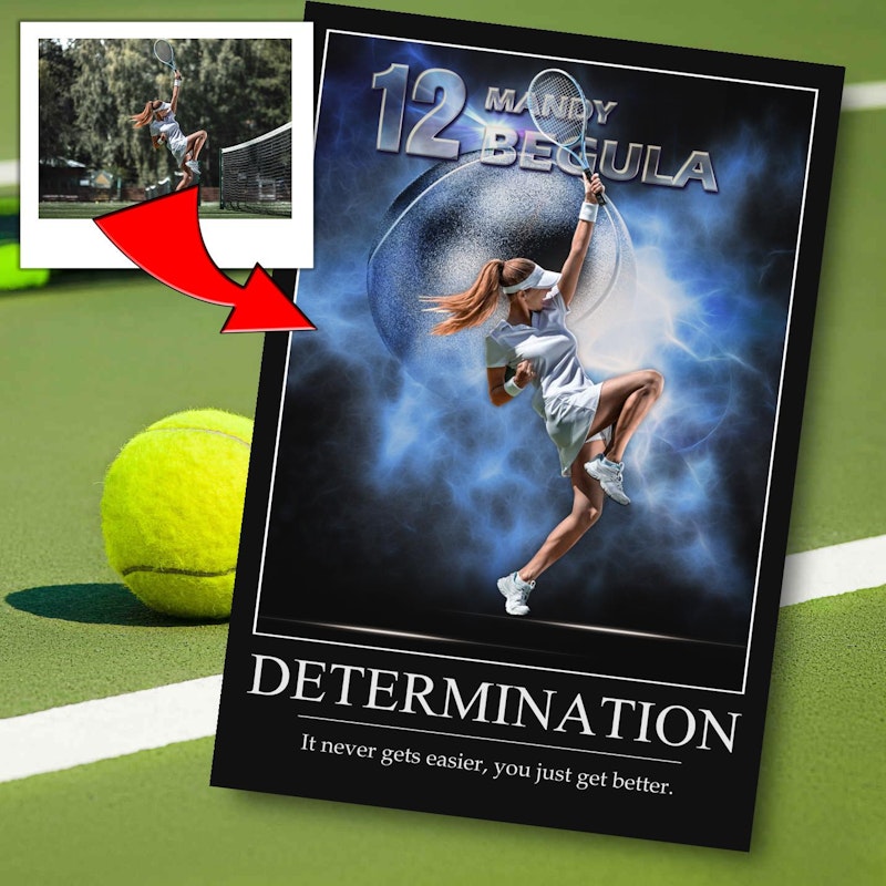 Custom motivational sports poster 