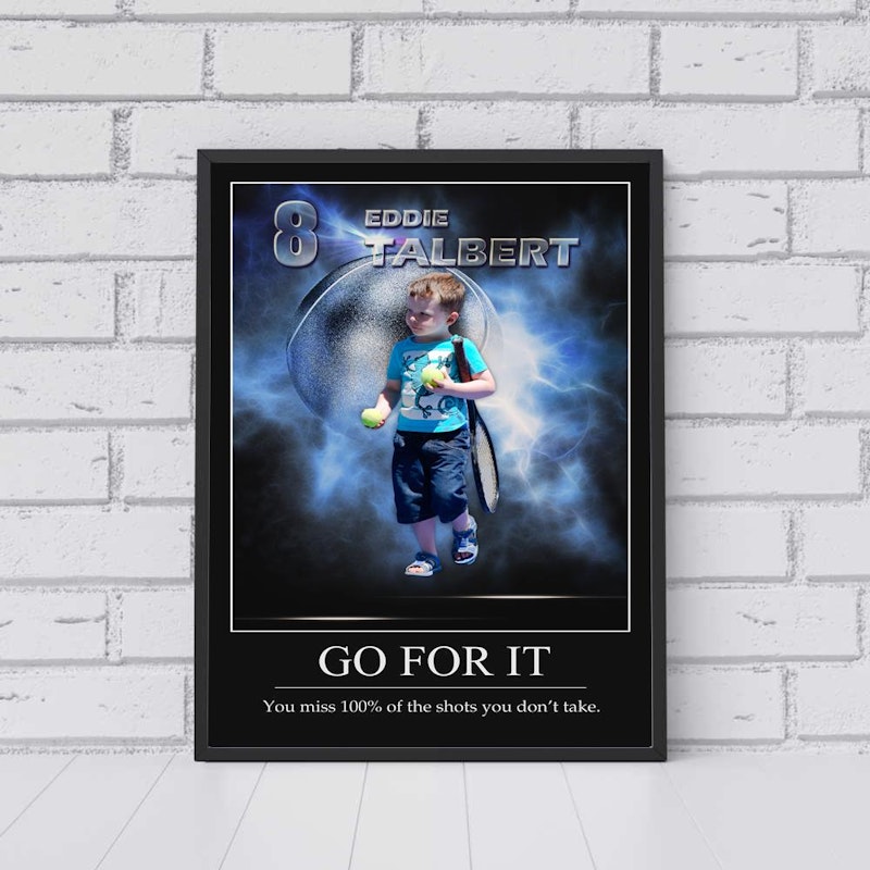Custom motivational sports poster 