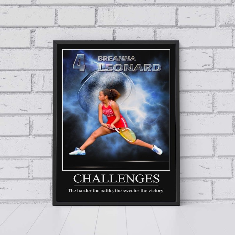 Custom motivational sports poster 