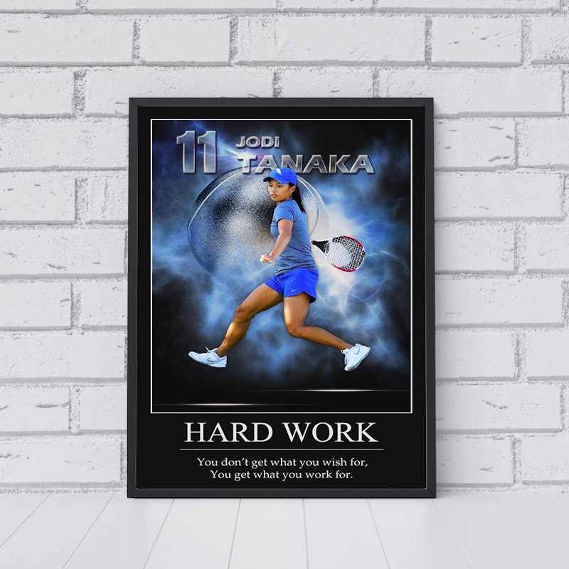 Custom motivational sports poster 