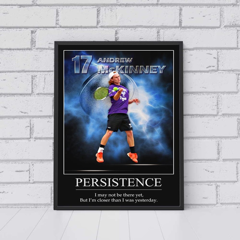 Custom motivational sports poster 