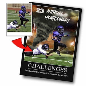 "Weather The Storm" Custom Football Wall Art