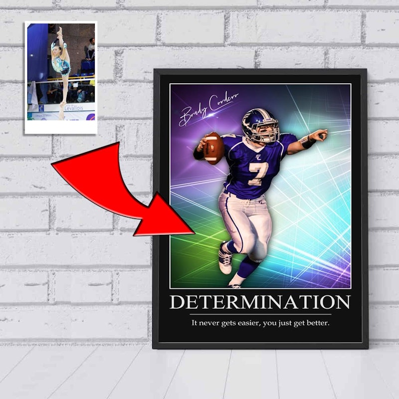 Custom motivational sports poster