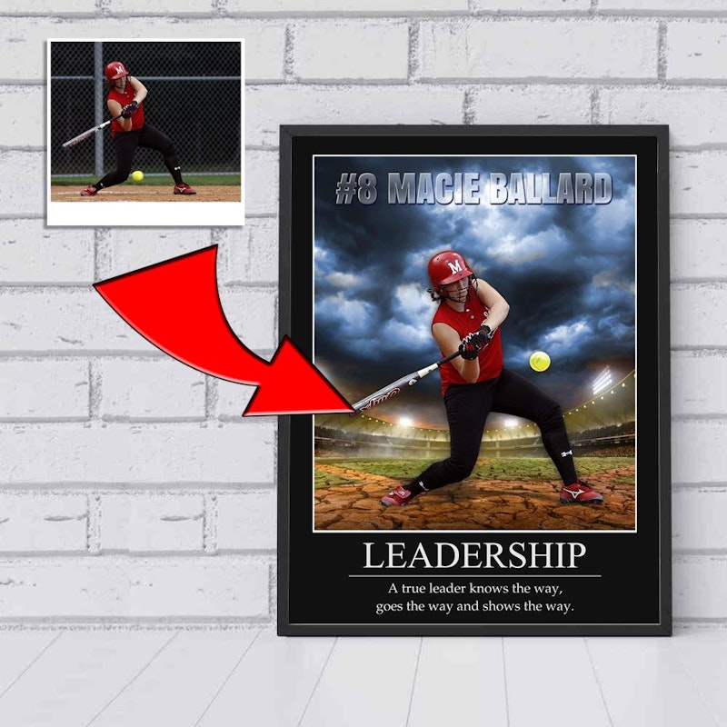 Custom motivational sports poster 