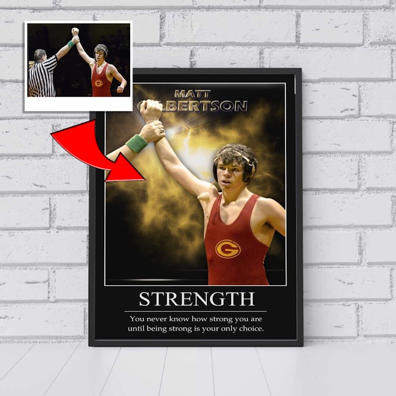 Custom motivational sports poster 