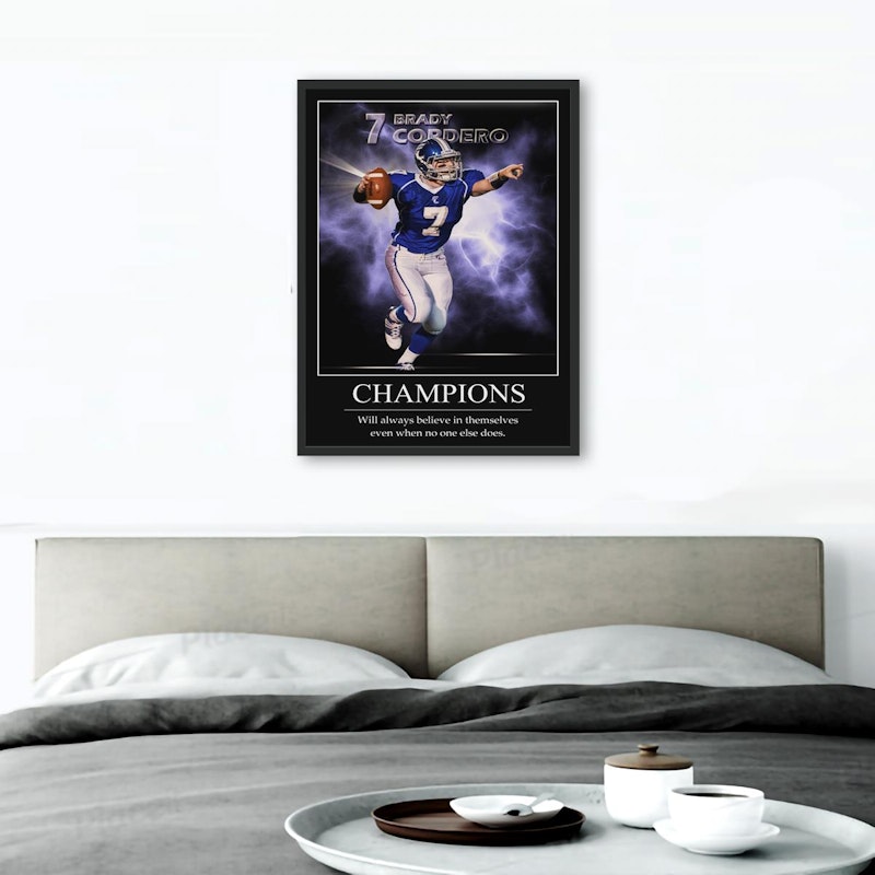 Custom motivational sports poster 