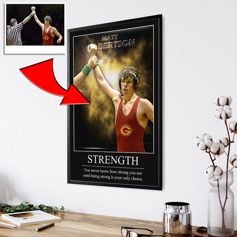 Custom motivational sports poster 