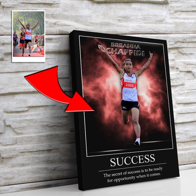 Custom motivational sports poster 