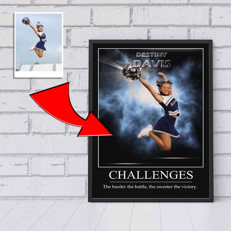 Custom motivational sports poster 