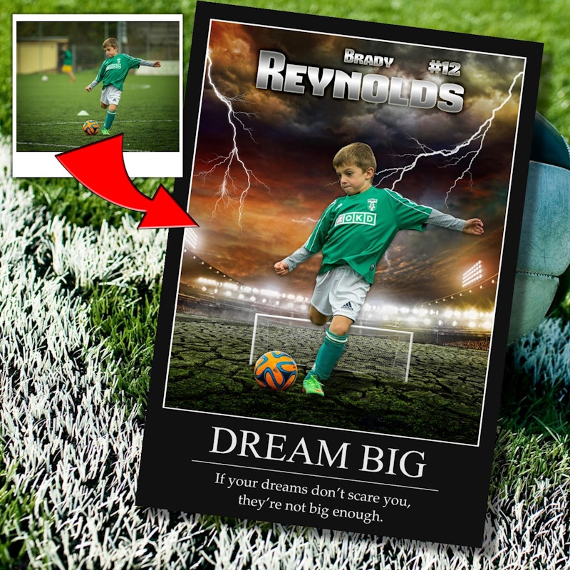 Custom motivational sports poster