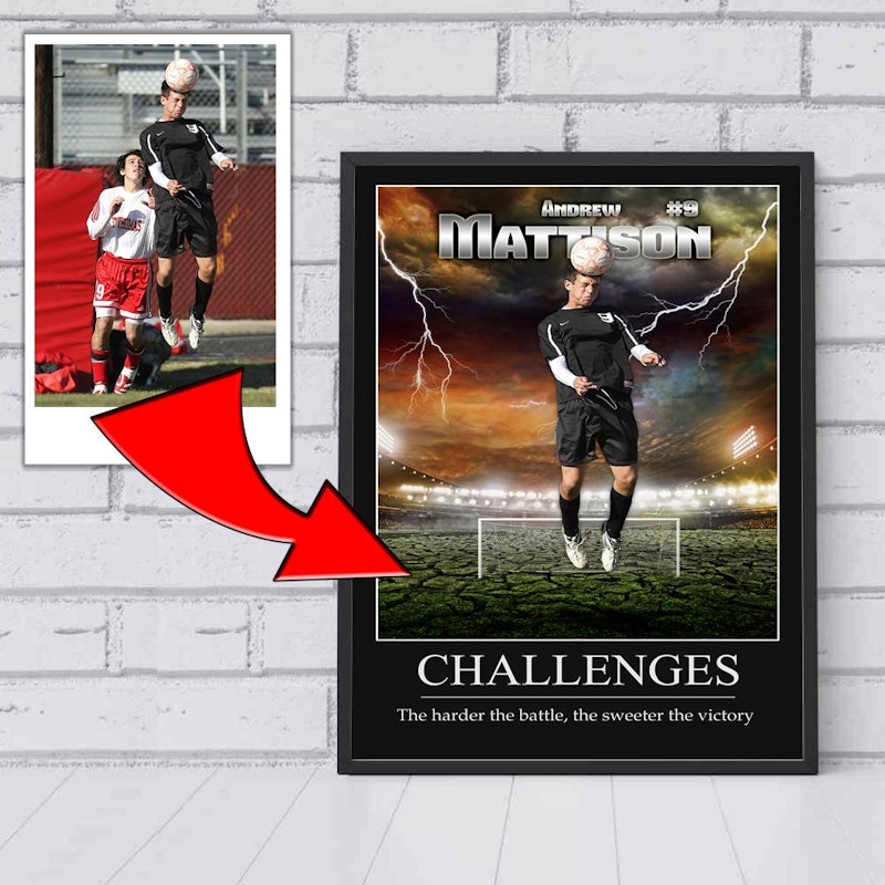 Custom motivational sports poster