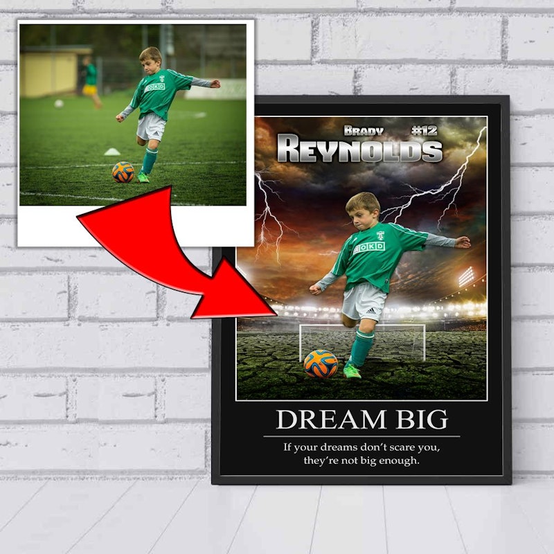 Custom motivational sports poster