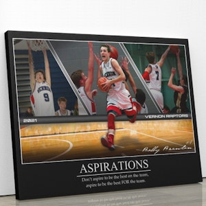 "Hoop Dreams" Custom Basketball Wall Art